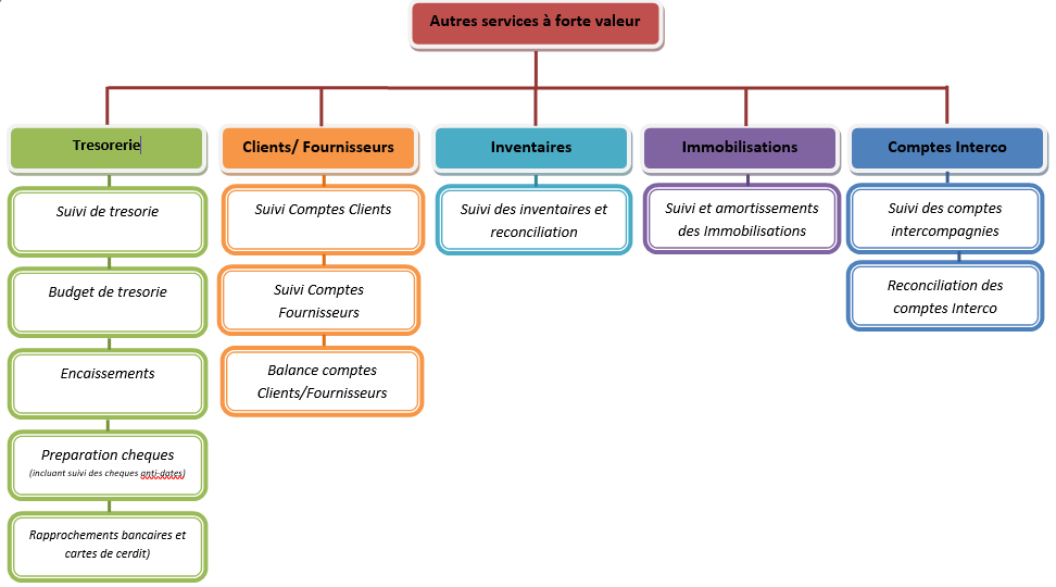 Different Types of Accounting Services offered by the company